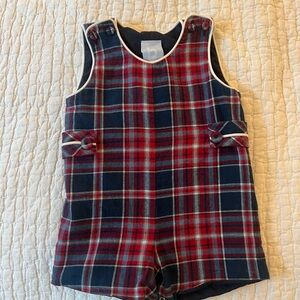 bella bliss - Red and Blue Plaid Short All - 18M
